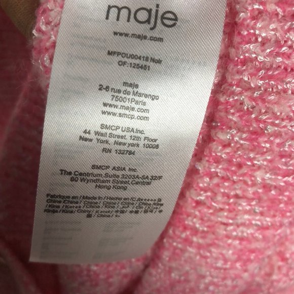 Maje pink knitting cardigan - Picture 6 of 6